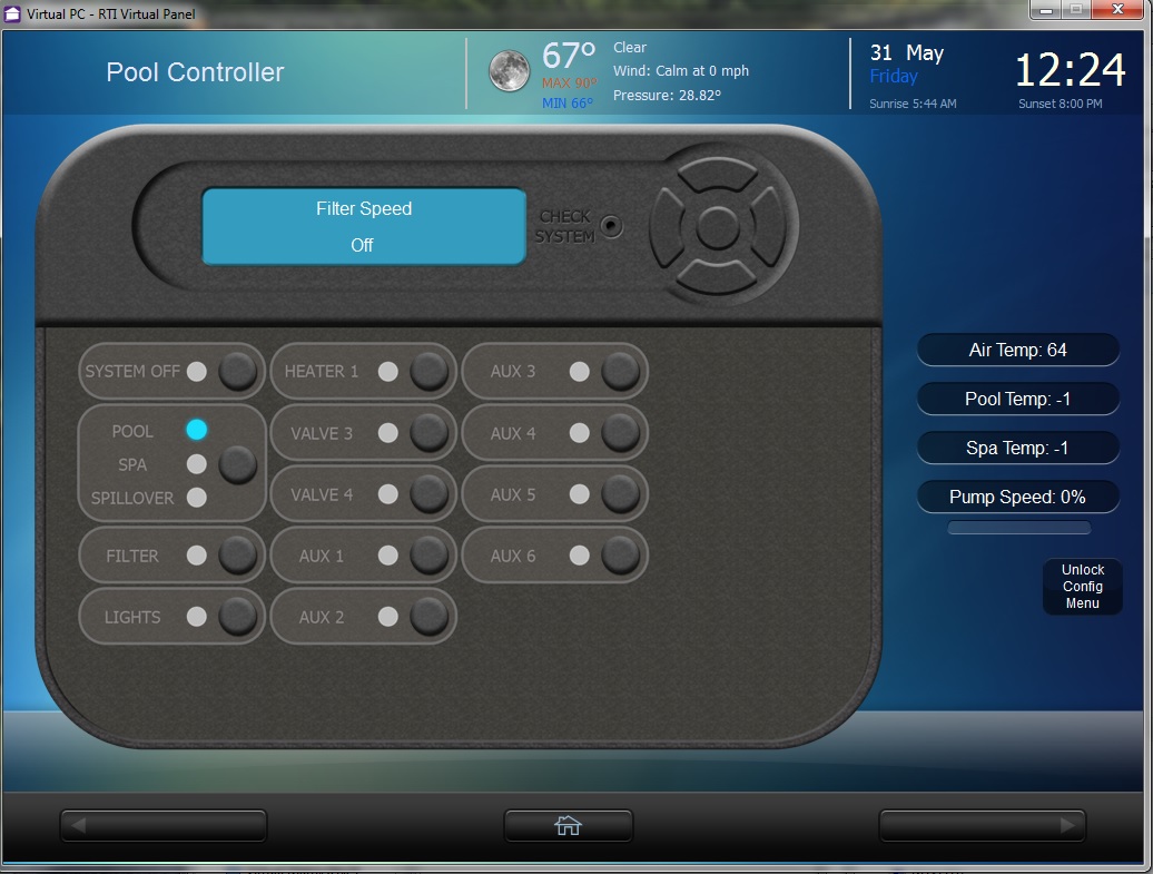 AquaLogic ProLogic Pool Controller RTI Device Driver